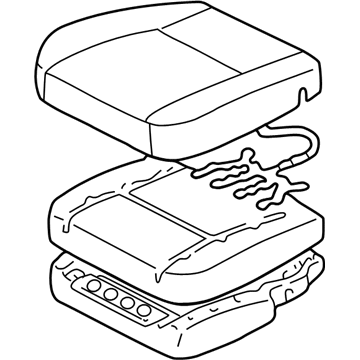 Toyota Seat Cushion - 71410-0C070-E0