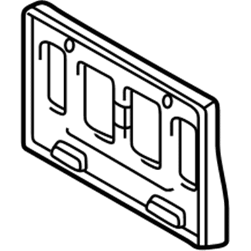 Toyota 52114-0E040 License Bracket, Front