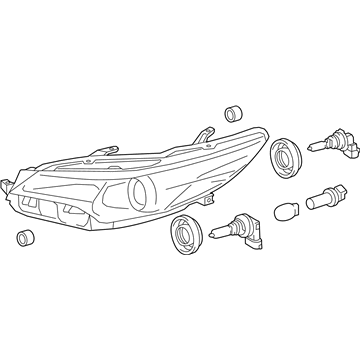 Toyota 81110-06860 Headlamp Assembly