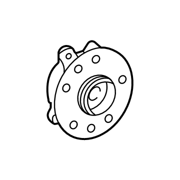 Toyota 43550-48040 Hub & Bearing Assy,  Front Axle W/ABS Sensor,  RH