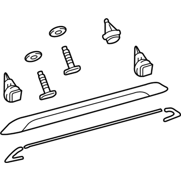 Toyota 76801-08040 Molding Assembly, Rear