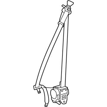Toyota 73220-0C130-B0 Retractor Assembly