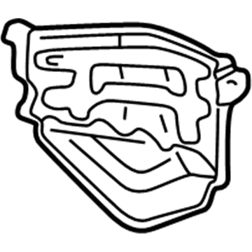 Toyota 58328-17020 Heat Shield, Driver Side