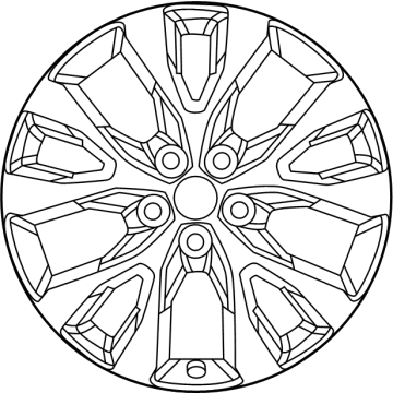 Toyota 4261A-0E311 Wheel, Alloy, Chrome