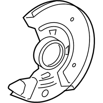 Toyota 47781-52040 Backing Plate, Front Passenger Side
