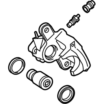 Toyota 47850-02180 Caliper, Rear Driver Side