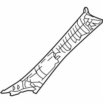 Toyota 62210-62030-B1 Windshield Pillar Trim, Passenger Side