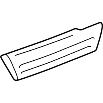 Toyota 75651-60180-E1 Body Side Molding, Outside Passenger Side