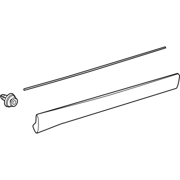 Toyota Venza Door Moldings - 75073-48020-C0