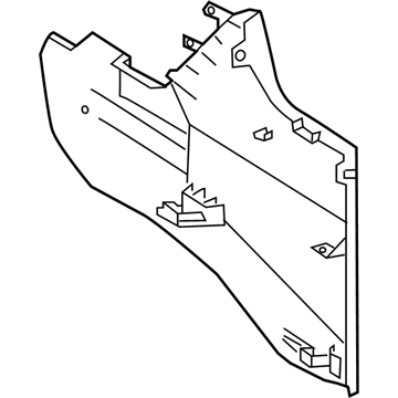 Toyota 58817-0E040-A0 Insert Panel, Flaxen, Front Passenger Side