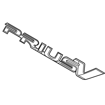 Toyota 75442-47060 Nameplate, Rear