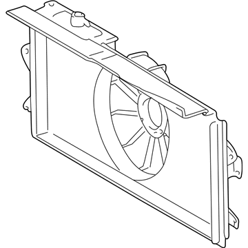 Toyota Matrix Fan Shroud - 16711-0D160