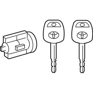 Toyota 69057-02361 Cylinder & Keys