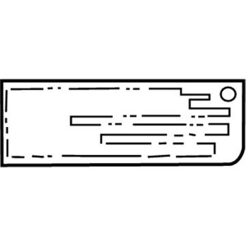 Toyota 11289-28010 Caution Label