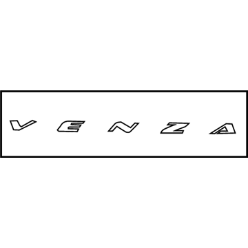 Toyota 75442-0T010 Nameplate, Rear