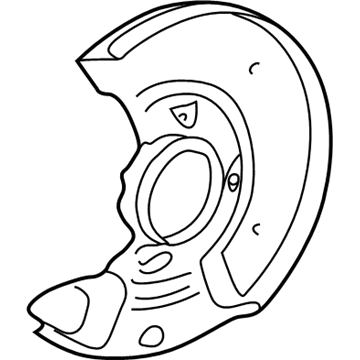 Toyota 47781-12240 Backing Plate, Front Passenger Side