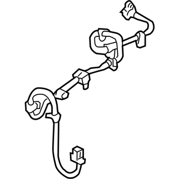 Toyota 89516-08010 ABS Sensor Wire, Passenger Side
