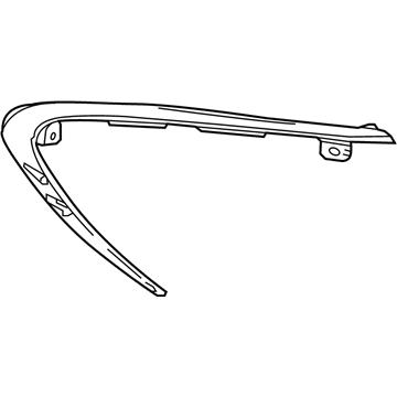 Toyota 81558-F4010 Upper Molding, Passenger Side