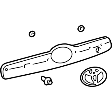 Toyota 76801-02130-B0 Handle Bezel, Silver