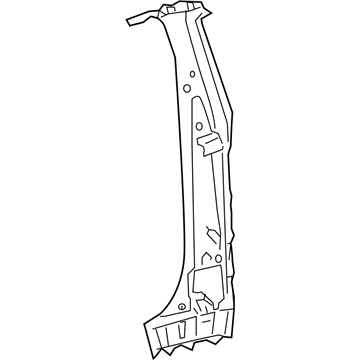 Toyota 61032-0D140 Inner Center Pillar, Passenger Side