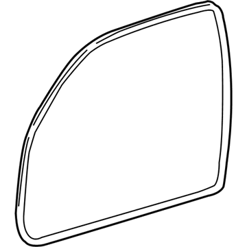 Toyota 62312-0C020 Door Weatherstrip, Driver Side