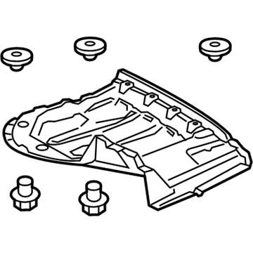 Toyota 58415-06040 Under Cover