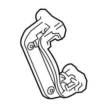 Toyota Corolla Brake Caliper Bracket - 47822-02340