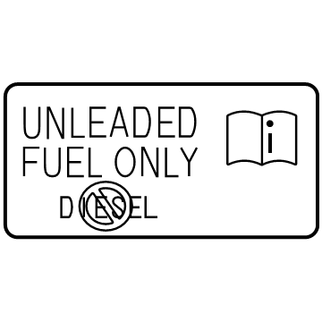 Toyota 74559-06060 Fuel Label
