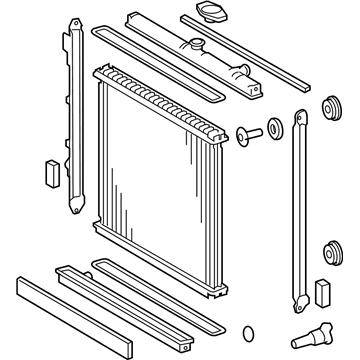 Toyota Land Cruiser Radiator - 16400-50380