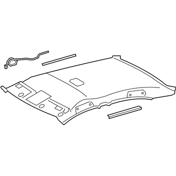 Toyota 63310-06311-B0 Headliner, Gray
