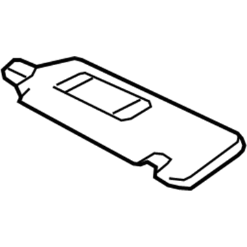 Toyota 74310-33B91-B0 Sunvisor, Gray, Passenger Side