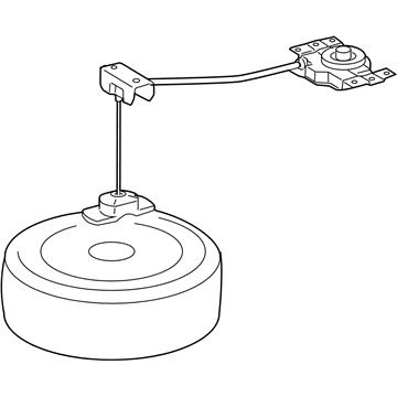 Toyota 51900-0E012 Spare Tire Retainer