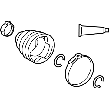 Toyota 04437-0W060 Inner Boot, Front