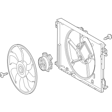 Toyota Highlander Cooling Fan Assembly - 16360-F0110