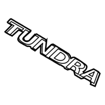 Toyota 75471-0C030 Nameplate, Rear