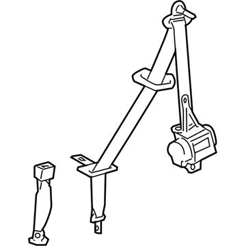 Toyota 73006-48041-B0 Belt & Retractor