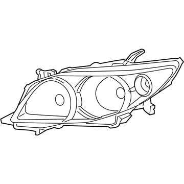 2010 Toyota Corolla Headlight - 81170-12C20