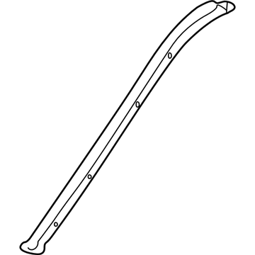 Toyota 75534-60021 Windshield Trim, Outside Driver Side