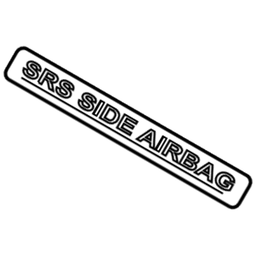 Toyota 71819-02010-A3 Caution Label