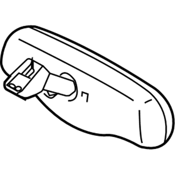 Toyota 87810-AA011 Mirror Inside, Rear Inner