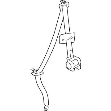 Toyota 73570-35020-A1 Belt & Retractor