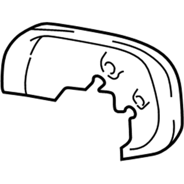 Toyota 87931-AA010 Mirror Glass, Passenger Side