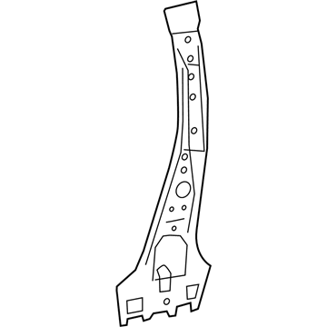 Toyota 61305-02110 Inner Center Pillar, Lower Passenger Side