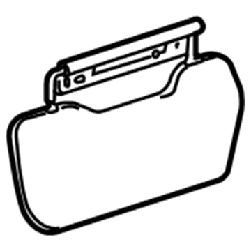 Toyota 74304-35020-B0 Sunvisor, Driver Side