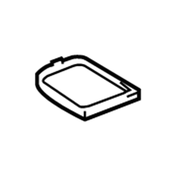 Toyota 81265-52020 Map Lamp Lens, Passenger Side
