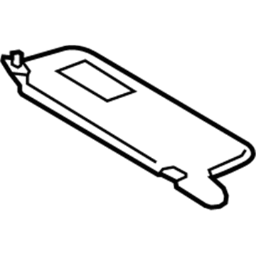 Toyota 74310-35A70-B0 Sunvisor, Passenger Side