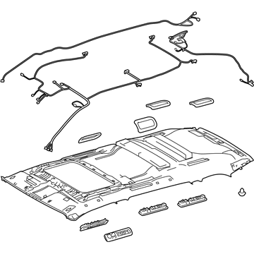 Toyota 63300-0E908-A0 Headliner, Flaxen