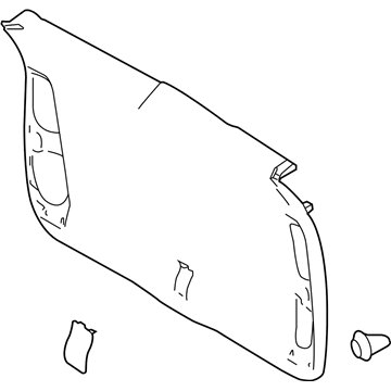 Toyota 64780-0E060-A0 Lower Trim Panel, Flaxen, Rear