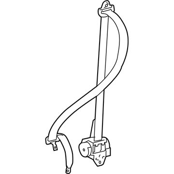Toyota 73360-0C072-E2 Lap & Shoulder Belt, Sand, Outer