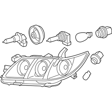 Toyota 81110-06B90 Headlamp Assembly, Passenger Side